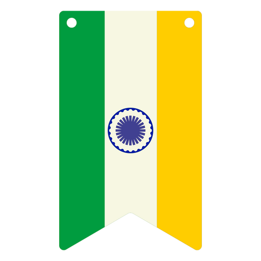 National flag of India PNG Design