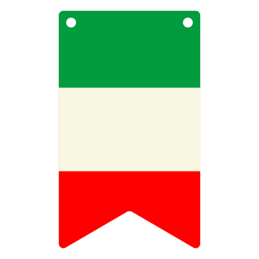 National flag of Italy PNG Design