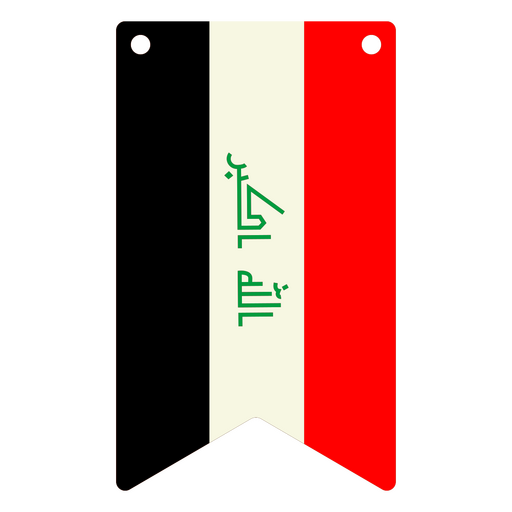 National flag of Iraq PNG Design