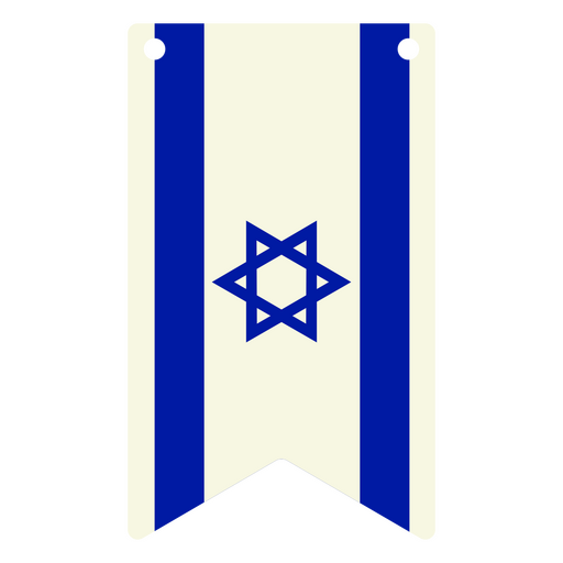 Nationalflagge von Israel PNG-Design