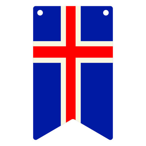 Bandera nacional de Islandia Diseño PNG