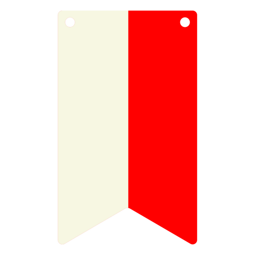 Nationalflagge von Indonesien PNG-Design