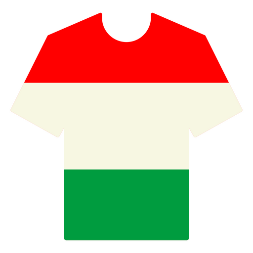 Camiseta de fútbol de Hungría Diseño PNG