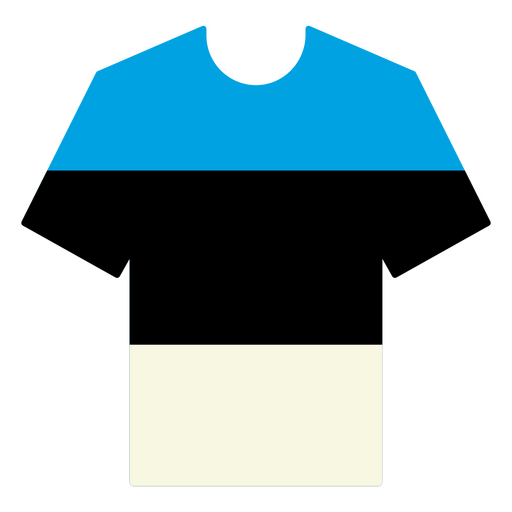 Estland Fußballtrikot PNG-Design