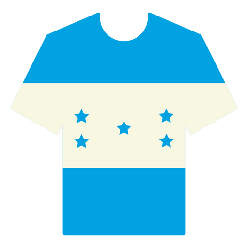 Camiseta de fútbol de Honduras Diseño PNG