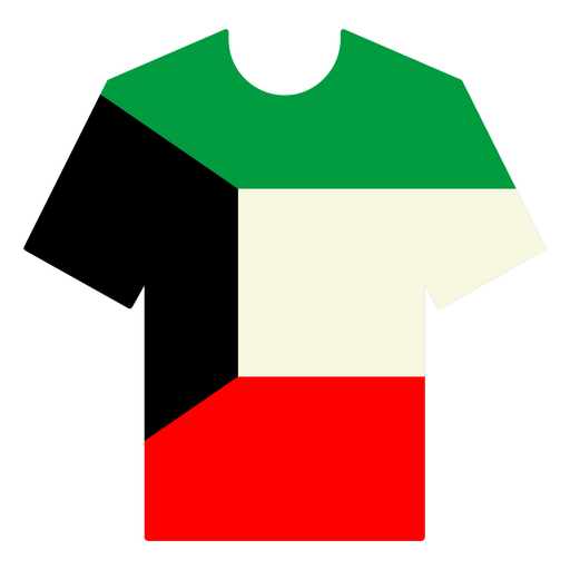 Kuwait-Fußballtrikot PNG-Design