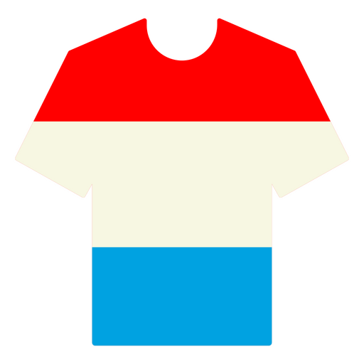Camiseta de fútbol de Luxemburgo Diseño PNG