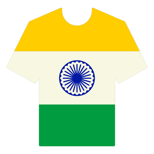camiseta de fútbol india Diseño PNG