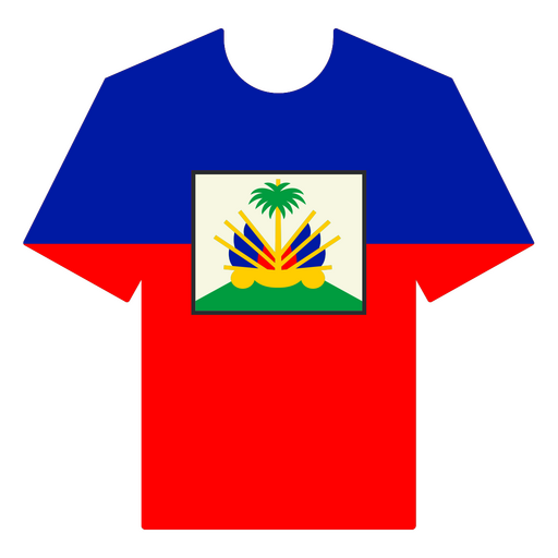 Camiseta de fútbol de Haití Diseño PNG