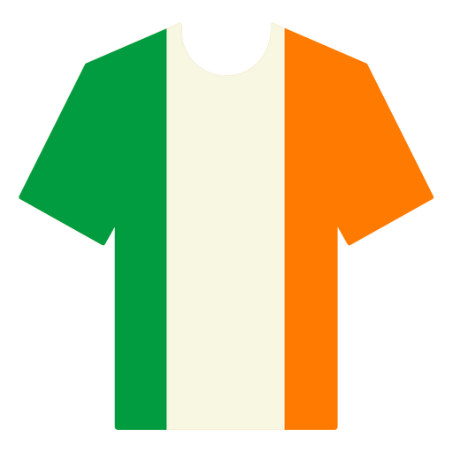 Irland-Fußballtrikot PNG-Design