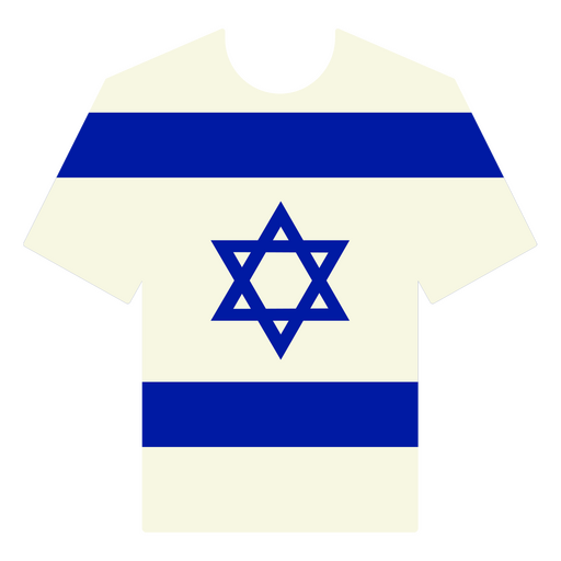 Camiseta de f?tbol de Israel Diseño PNG