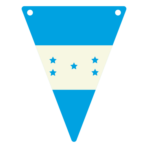 Bandera triangular de Honduras Diseño PNG