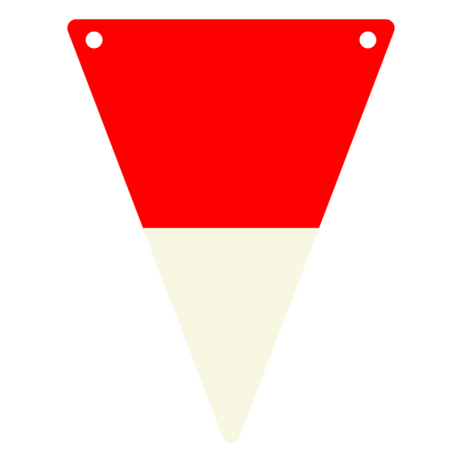 Bandera triangular de Indonesia Diseño PNG
