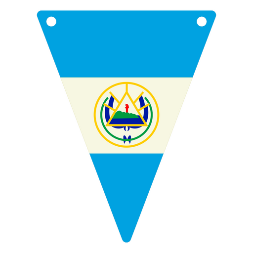 Bandeira triangular da Nicarágua Desenho PNG
