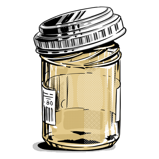 Empty jar PNG Design