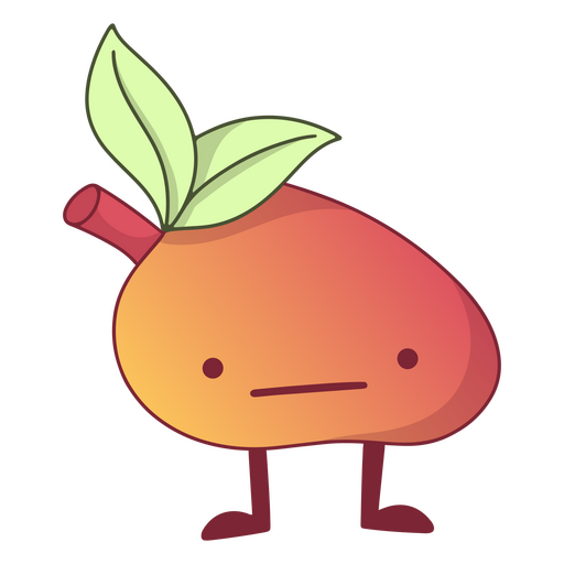 Pear character cartoon  PNG Design