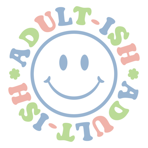 Adult-ish label PNG Design