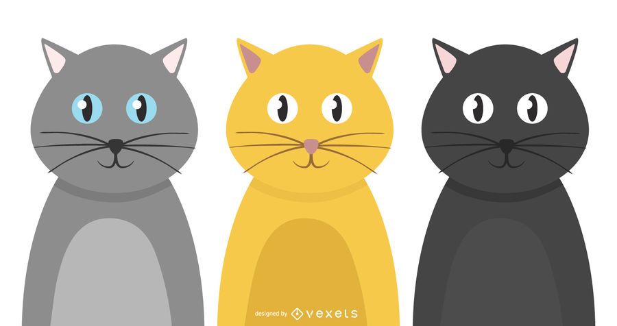 Conjunto de gatos sociales Conjunto de gatos sociales
