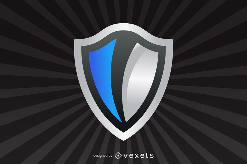 Glossy Wave Striped Shield Glossy Wave Striped Shield