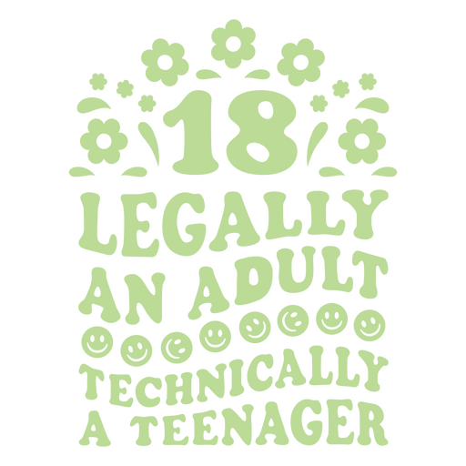 Legally an adult PNG Design
