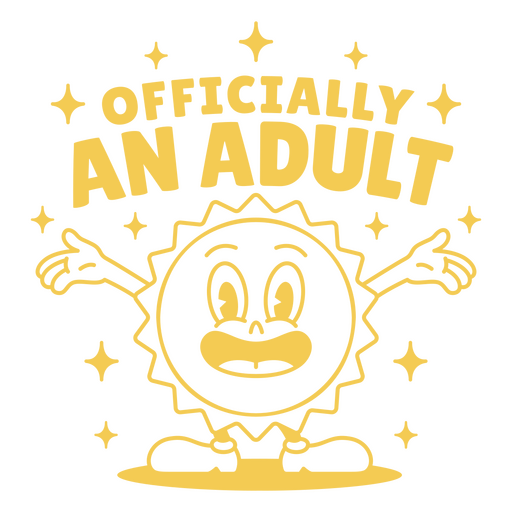 Officially an adult PNG Design
