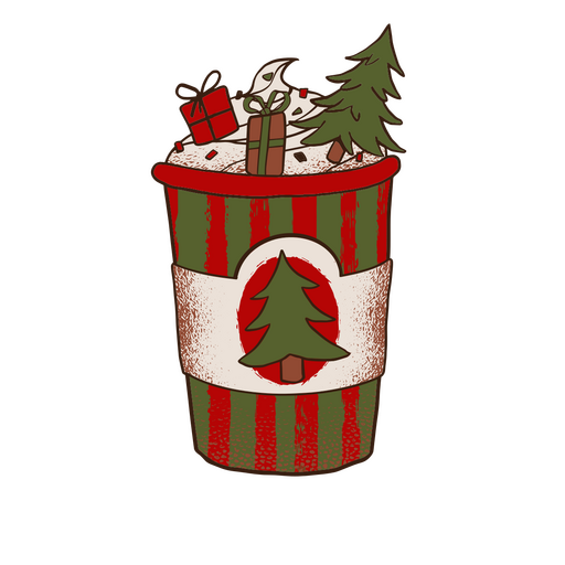 Christmas beverage PNG Design
