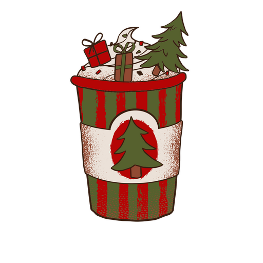 Weihnachtsgetränk PNG-Design