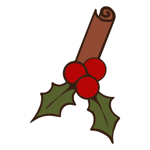 Cinnamon Christmas decoration PNG Design