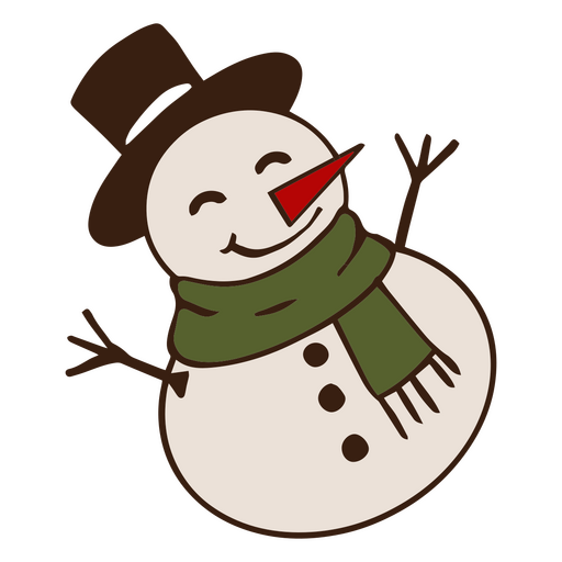 Snowman for Christmas decoration PNG Design