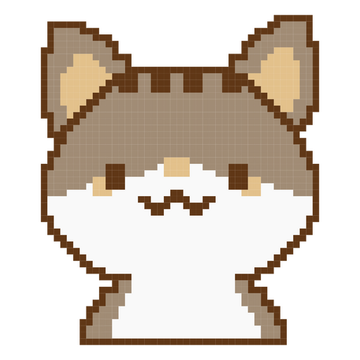 Design PNG E SVG De Kawaii Gato Plano Para Camisetas