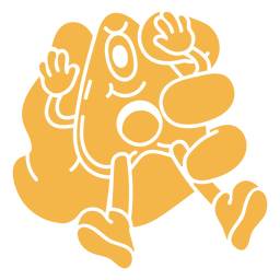 Dunkle Magie schnitt Cartoon-Hand aus PNG-Design