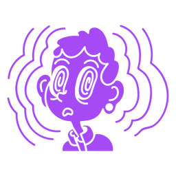 Niño perturbado cortar dibujos animados Diseño PNG