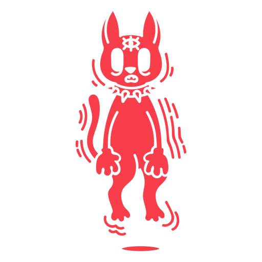 Dark magic cut out cursed bunny PNG Design