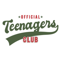 Trazo de color del club de adolescentes Diseño PNG