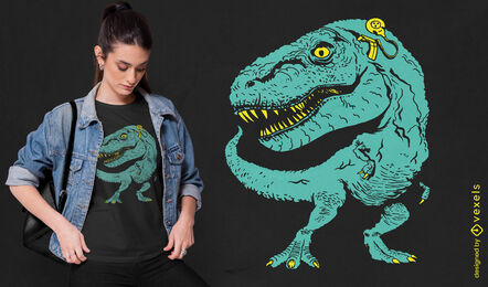 Cochlea implantat t-rex t-shirt design