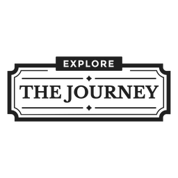 Explore the journey filled stroke badge PNG Design