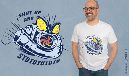 Design de camiseta Turbocharger illustraiton