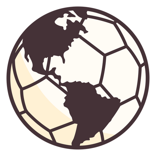 Ícone de bola da Copa do Mundo de futebol Desenho PNG