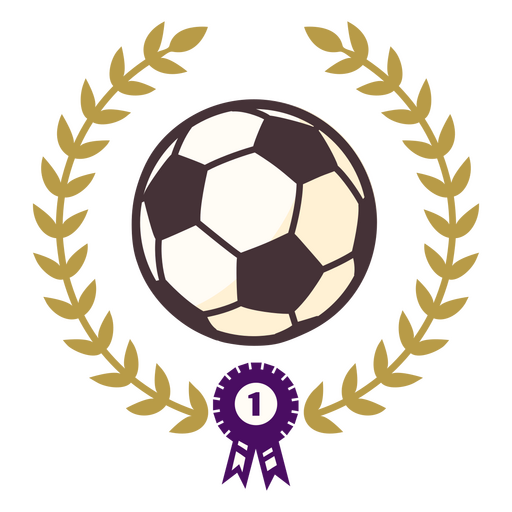 Representación icónica del campeonato de fútbol Diseño PNG