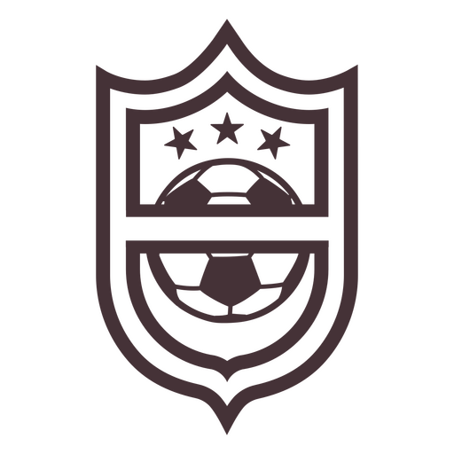 Insignia icónica del campeonato de fútbol Diseño PNG