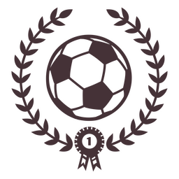 Iconic championship soccer emblem PNG Design