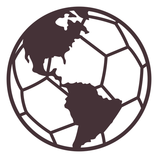 Logotipo emblemático del mundial de fútbol Diseño PNG