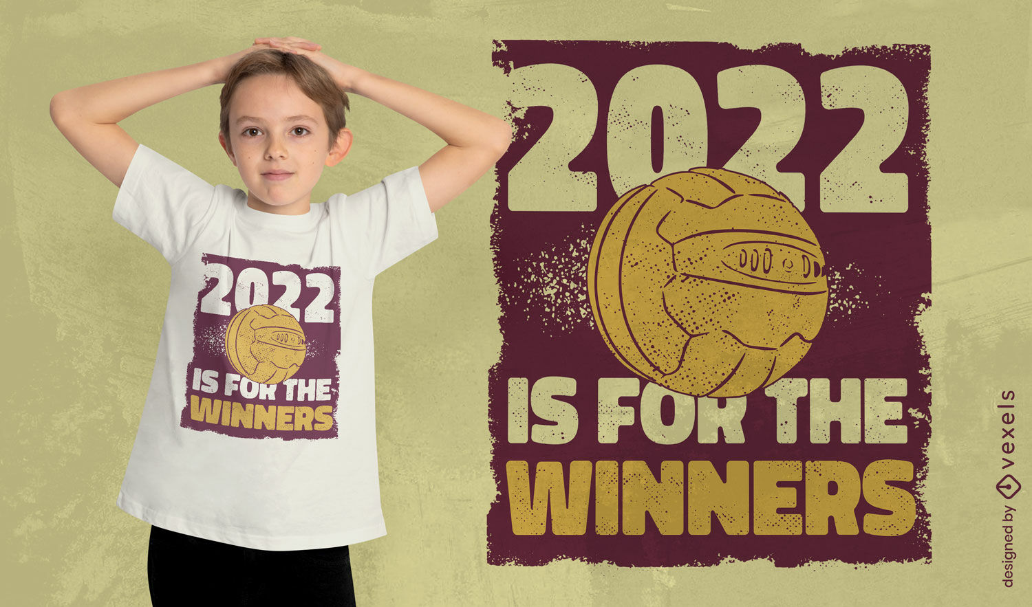 Soccer ball 2022 match t-shirt design