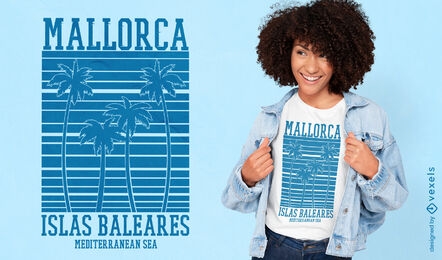 Diseño de camiseta Mallorca Islas Baleares