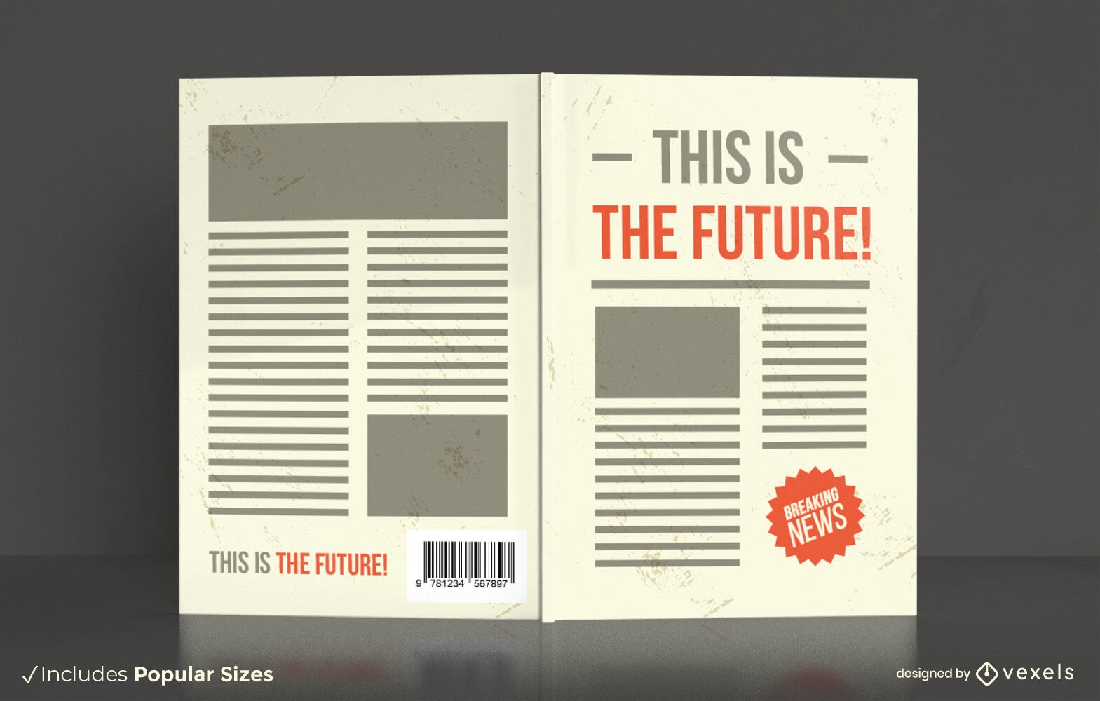 Newspaper for the future book cover design