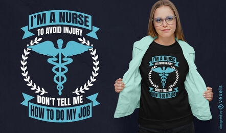 Nurse job quote t-shirt design