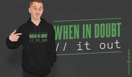 Funny programming quote t-shirt design
