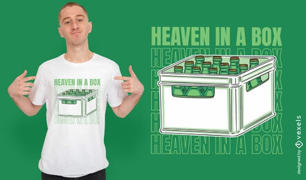 Beer drinks in a crate t-shirt design