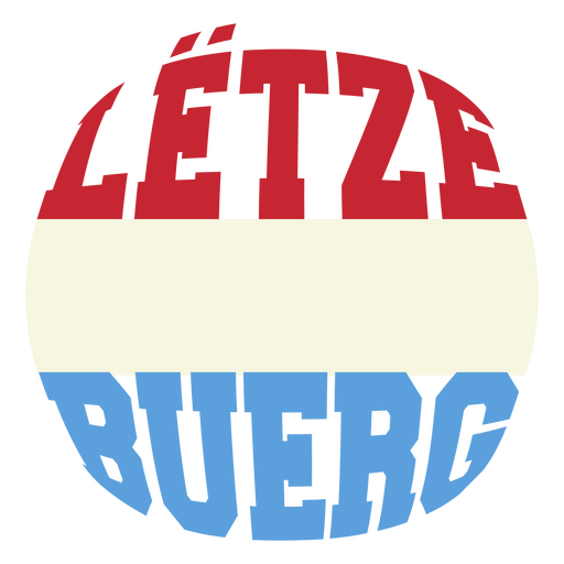 Fußballaufkleber mit Anspielung auf Luxemburg PNG-Design