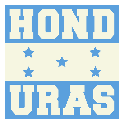 Fußballaufkleber mit Anspielung auf Honduras PNG-Design